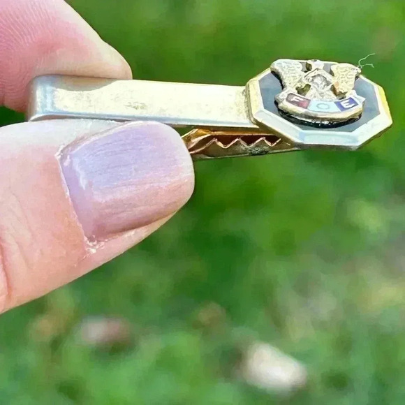 5/$25 FOE American Military brass vintage tie clip 🪖🎖️ - Picture 3 of 6